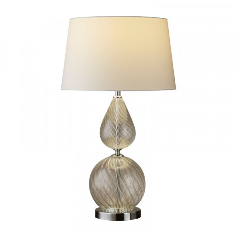 Lampe derby, verre, avec abat-jour