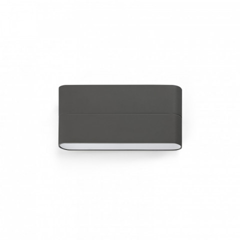 Aplique murale de jardin gris foncé aday h9