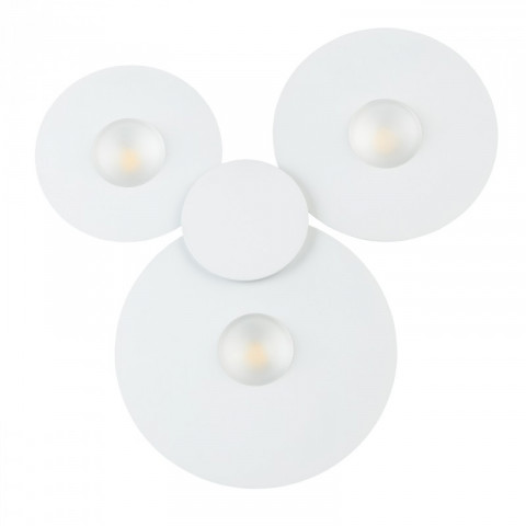 Plafonnier blanc techno 3 ampoules 3.5 cm