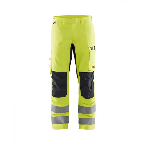 Pantalon mutli-normes inhérent +stretch jaune fluo marine  17881512