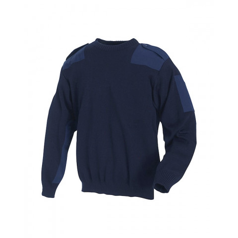 Pull maille col rond marine 83992905 - Taille au choix