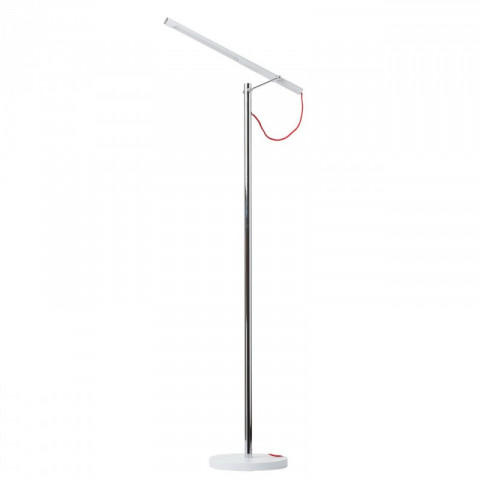 Lampadaire chromé techno 1 ampoule 137 cm