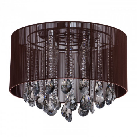 Plafonnier chromé elegance 6 ampoules 35 cm