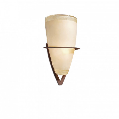 applique murale rouille cono 2 ampoules