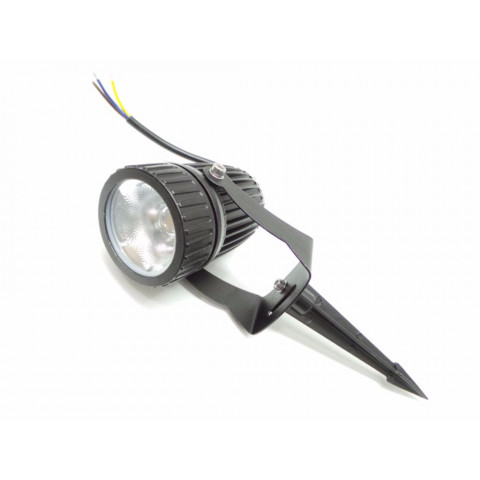 Spot extérieur piquet led cob 12w ip65 - couleur eclairage : blanc chaud 2300k - 3500k