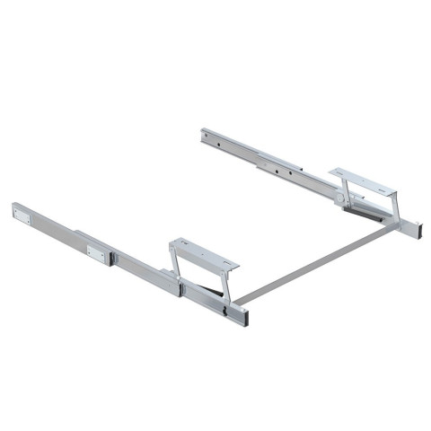 Coulisses pour table extensible et relevable Oplà Top, Aluminium, Acier inox anodisé