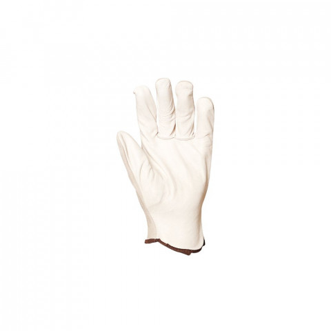 Gant de travail en cuir de vachette eurotechnique 1220 (lot de 10) - Taille au choix