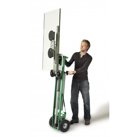 Gerbeur élévateur Tiller® électrique tout terrain avec accessoire ventouse 75 à 120 kg - Charge utile en kg au choix