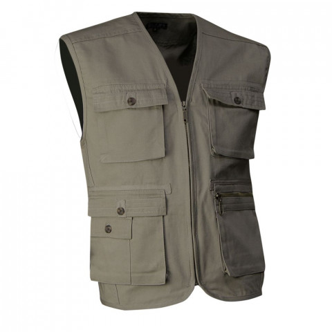 Gilet sans manches multipoches zippé lma loustic - Couleur et taille au choix