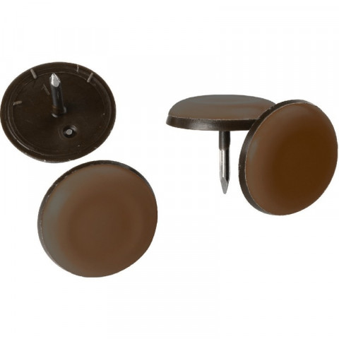 Gpi - lot de 8 patins glisseurs à clouer ø 37 mm [technologie glisdome breveté]