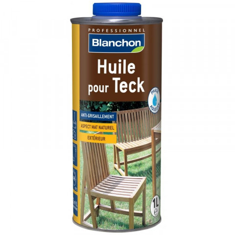 Huile en phase acqueuse pour bois exotiques, hydrofuge, aspect mat, bidon 2,5l