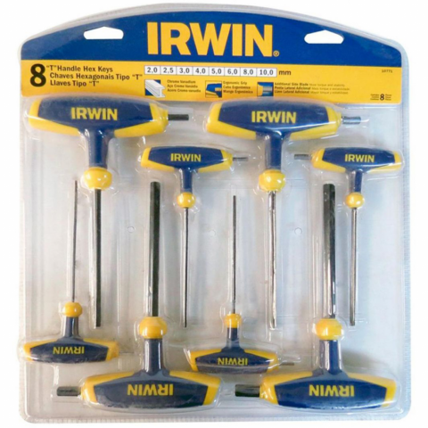 Irwin Set de 8 clés hexagonales à manche en T T10771