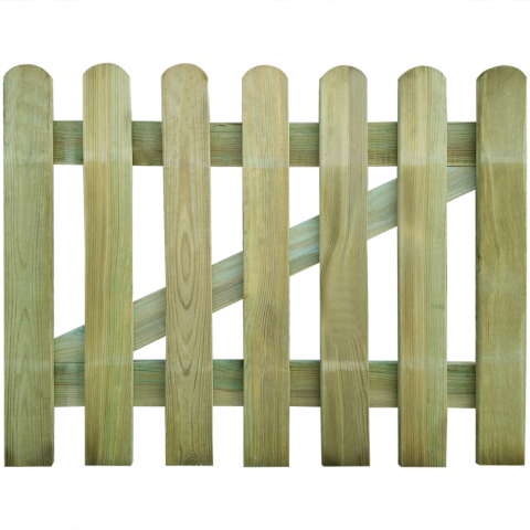 vidaXL Portillon en bois 100 x 80 cm