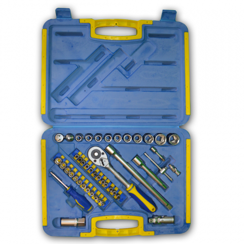 Kinzo Coffret 45 pcs Clé à Cliquet + Jeu de Douilles