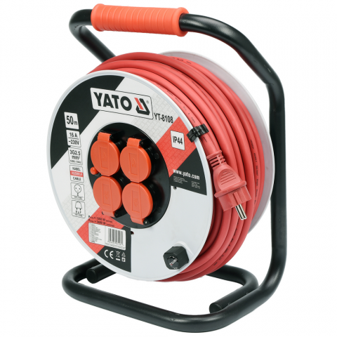 YATO Enrouleur de câbles 50 m YT-8108