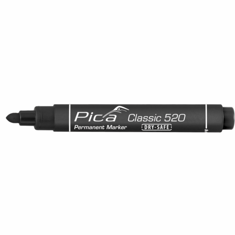 Pica marqueur permanent dry-safe classic 1- 4 mm rond noir