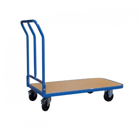 Chariot 250 kg 1000 x 560 mm dossier repliable roues diam 125 mm