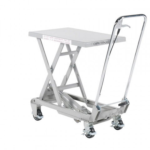 Table élévatrice manuelle aluminium 100 kg - 855007766