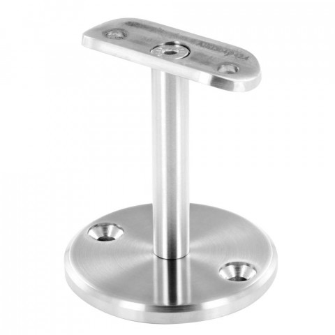 Support main courante diam 42,4mm pour muret, inox brossé aisi 304