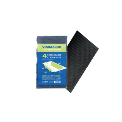 Lot de 4 plaques insonorisation bain vibrabloc