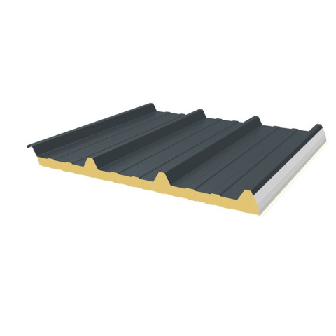 Panneaux sandwichs bac acier avec isolant en polyuréthane 60 mm pour couverture JiRoof Joris Ide - couleur et dimensions au choix
