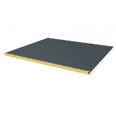 Panneaux sandwichs bac acier avec isolant en polyuréthane pour bardage Ji Wall FT Joris Ide - épaisseur, couleur et dimensions au choix