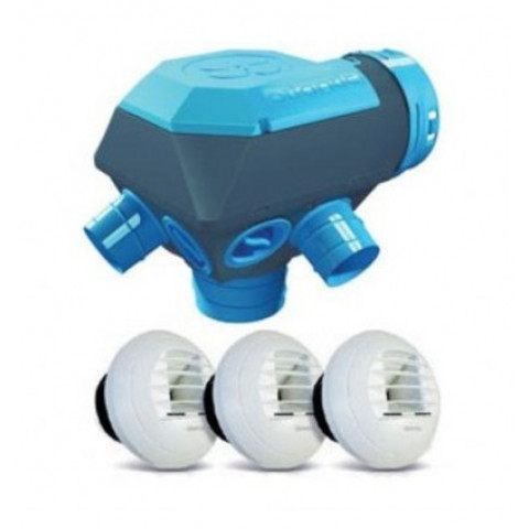 KIT VMC Atlantic Hygrocosy 2 simple flux hygroreglable Bouches hygro B manuelles T3/7