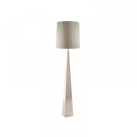 Lampadaire ascent, nickel poli, sans abat-jour