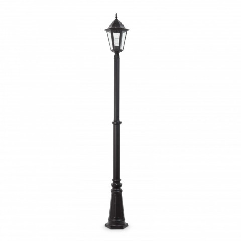 Lampadaire de jardin noir paris h210 1 ampoule