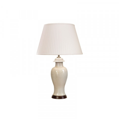 Lampe ivory crackle small, sans abat-jour
