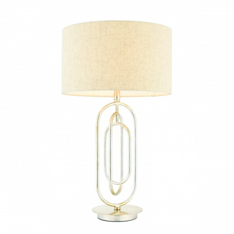 Lampe meera, argent ancien, avec abat-jour