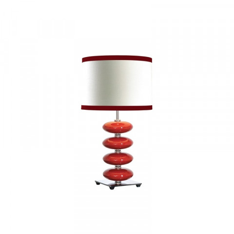 Lampe onyx red, sans abat-jour