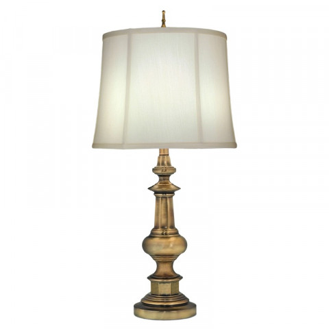 Lampe washington, bronze antique, avec abat-jour ivoire