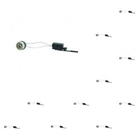 Lot de 10 douilles gu10 céramique avec domino connecteur - norme ce