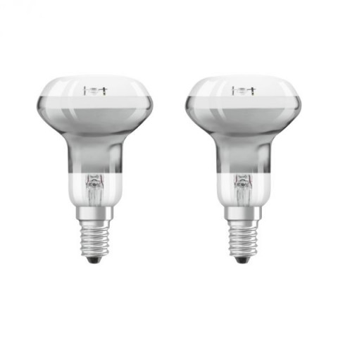 Lot de 2 ampoules led e14 r50 verre clair 1,6 watt (eq. 11 watt) blanc chaud