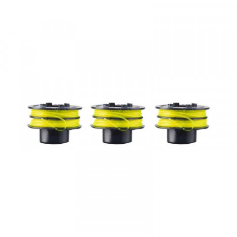 Lot de 3 bobines double fil ryobi diamètre 1.2mm rac119