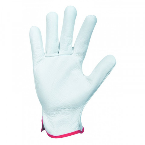 Lot de 5 gant cuir manutention singer tout fleur bovin serrage élastique - Taille au choix