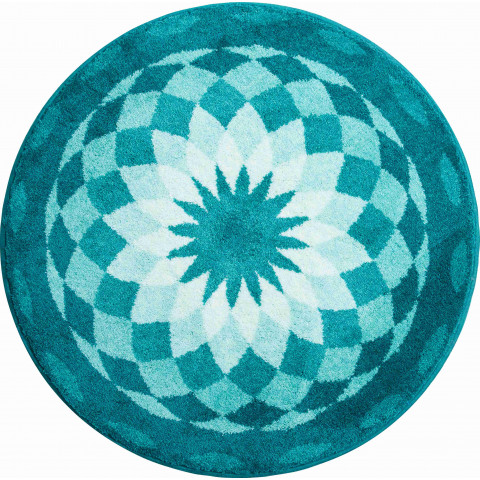 Tapis de salle de bain garden of peace vert rond 60 cm
