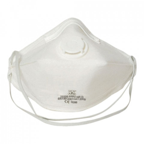 Masque respiratoire pliable sup air à valve ffp2d sl (boite de 20)