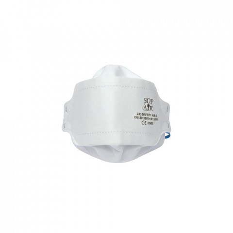 Masque respiratoire pliable 3d à usage unique sup air ffp1 nr d (boîte de 20 masques)