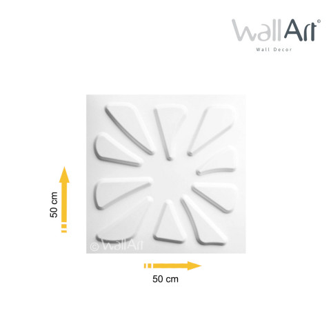 Panneau mural 3d wallart caryotas 3m2