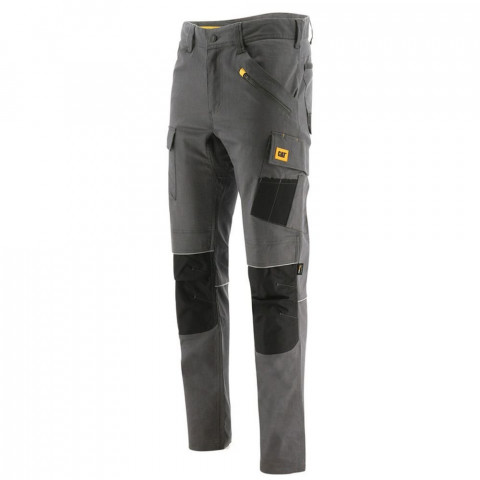 Pantalon de travail stretch imperméable avec poches genouillères Trades wr Gris-noir - Taille au choix
