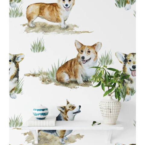 Papier peint mignon de chien Corgi - CORGI++