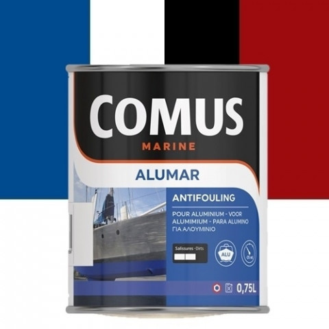 Comus Alumar Sm Noir 750 Ml Peinture Antifouling Pour Aluminium Matrice Semi Dure Sans Cuivre Marine Distriartisan