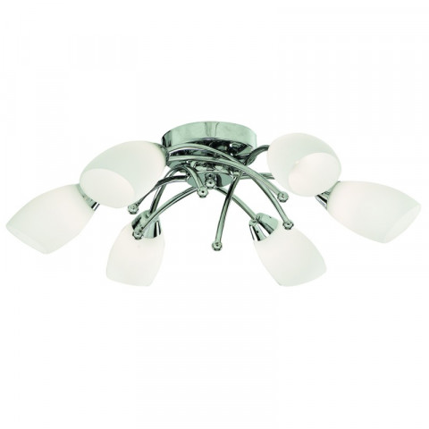 Plafonnier 6 ampoules opéra - Coloris au choix