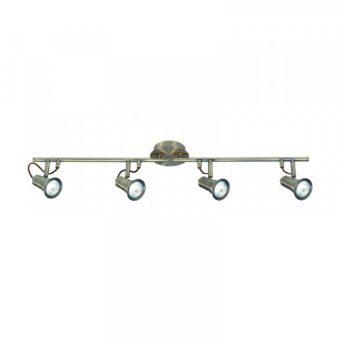 Plafonnier eros laiton antique, 78cm, 4 éclairages