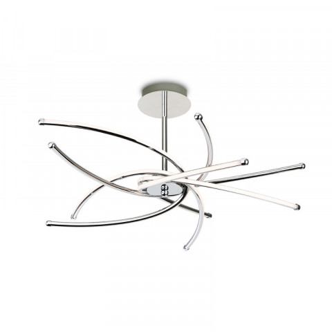 Plafonnier led caprice, chrome, 63 cm