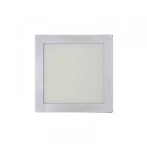 Plafonnier led carré edm - 20w - 1500 lumens - 4000k - chromé - 31593