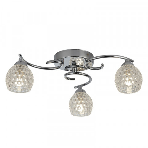 Plafonnier minnie, chrome, 3 ampoules