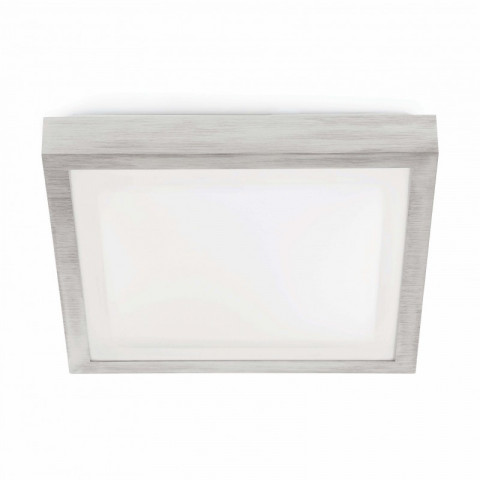 Plafonnier salle de bains gris tola 2 ampoules